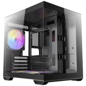 Boitier Mini Tour Micro-ATX Antec CX60M RGB avec panneaux vitrés (Noir)