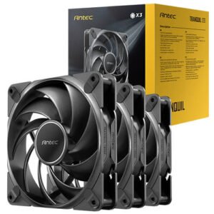 Lot de 3 Ventilateurs de boitier Antec Storm T3 - 12cm (Noir)