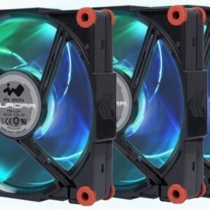 Lot de 3 Ventilateurs de boitier InWin Aurora RGB 12cm (Noir)