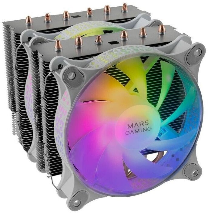 Ventilateur pour processeur Mars Gaming MCPU-XT RGB (Blanc) – Image 2