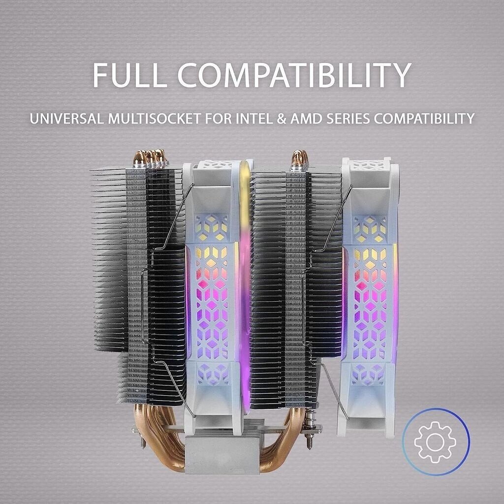 Ventilateur pour processeur Mars Gaming MCPU-XT RGB (Blanc) – Image 3