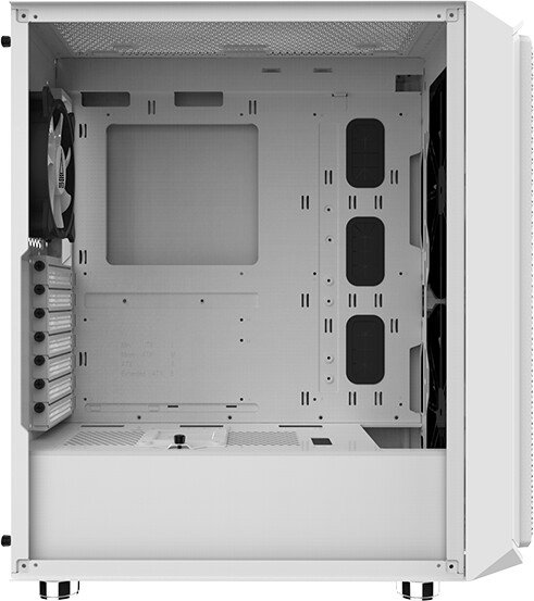 Boitier Moyen Tour E-ATX Montech Air X RGB avec panneau vitré (Blanc) – Image 2