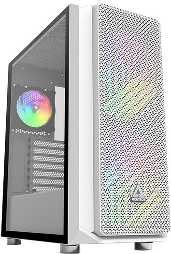 Boitier Moyen Tour E-ATX Montech Air X RGB avec panneau vitré (Blanc)