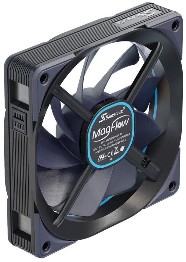 Ventilateur de boitier Seasonic MagFlow - 12cm (Noir)