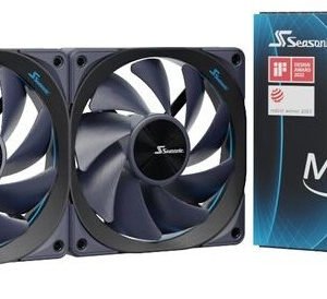 Lot de 3 Ventilateurs de boitier Seasonic MagFlow - 12cm (Noir)