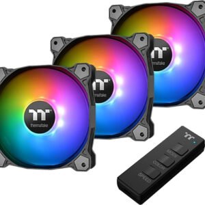 Lot de 3 Ventilateurs de boitier Thermaltake Pure - 12cm (Noir)