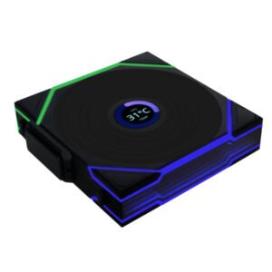 Ventilateur de boitier Lian Li Uni Fan TL Wireless LCD Reverse RGB - 12cm (Noir)