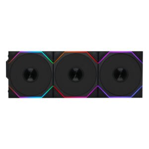 Lot de 3 Ventilateurs de boitier Lian Li Uni Fan TL Wireless Reverse RGB - 12cm (Noir)
